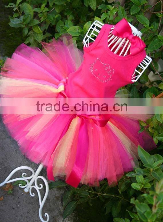 lovely handmade girls tutu black green pink purple tutu multicolored skirts