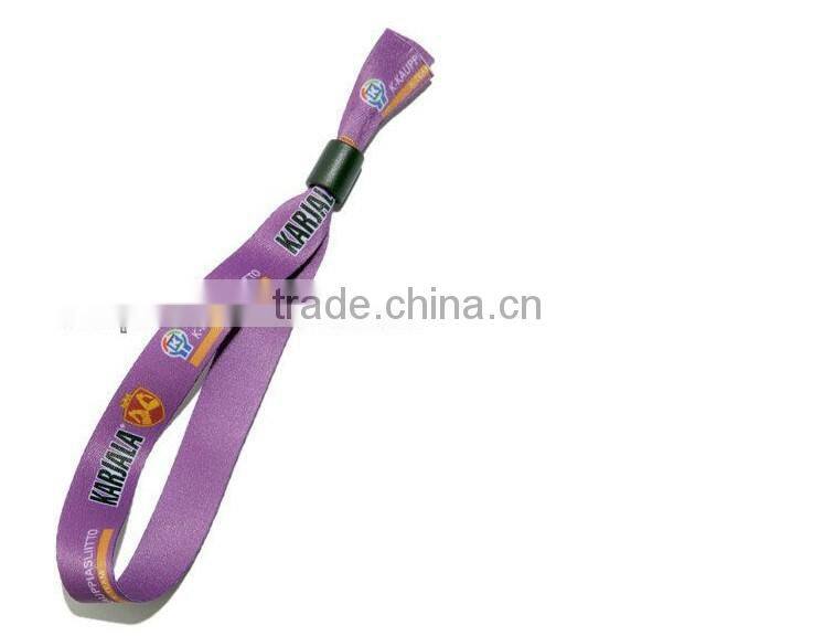 Customized woven wristband, Polyester wristband, Hot wristband with metal tube