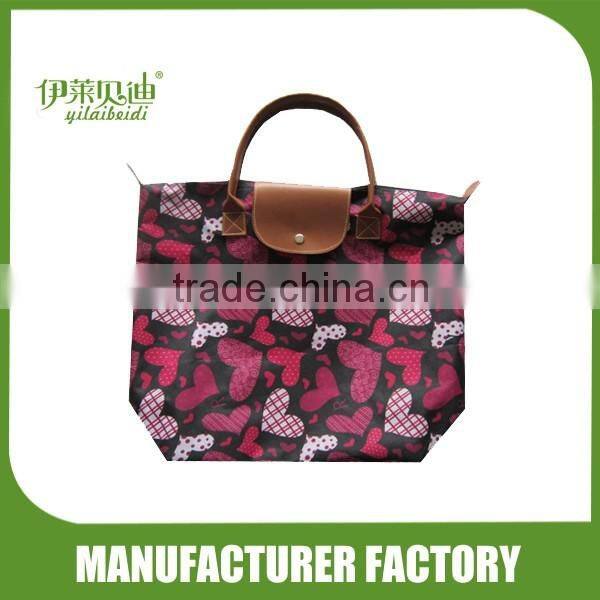 Folding shopping bags / nylon foldable shopping bags