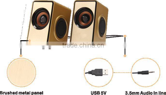 Supply multimedia speaker,3W*2watt rms subwoofer speaker