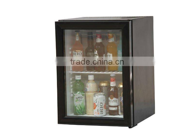 40L black door hotel mini fridge with absorption system