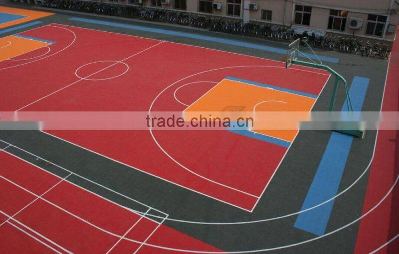 Plastic interlocking badminton court with high quality