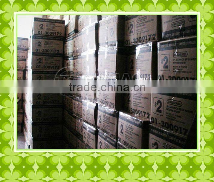 Hot sell and cheapest hand-weaven red wicker Christmas gift basket with handle