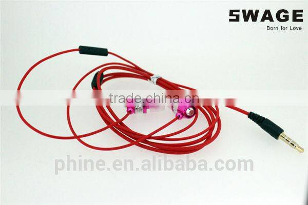 PH-E33 New Arrival Metal earphone with micphone Super Bass Earbuds gift ear phones