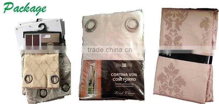 HLHT low MOQ flame retardant curtain ready made