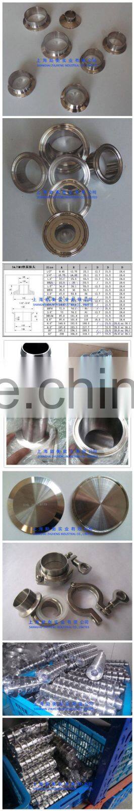 Sanitary stainless steel clamp union