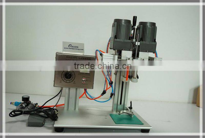 Semi Automatic Caps Twisting Machinery for Bottles Factory