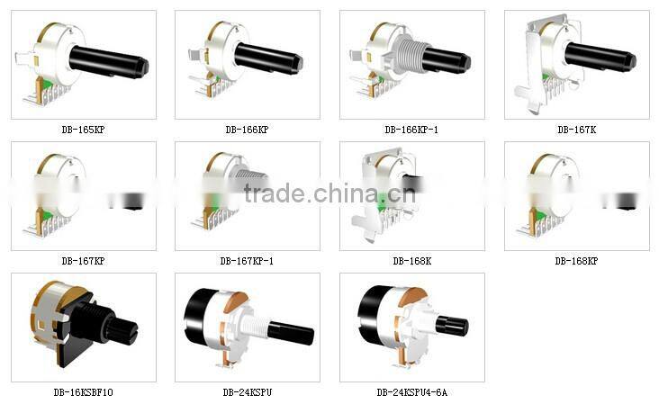 DB-124KP Plastic shaft Potentiometer the wholesale price rotary Potentiometer