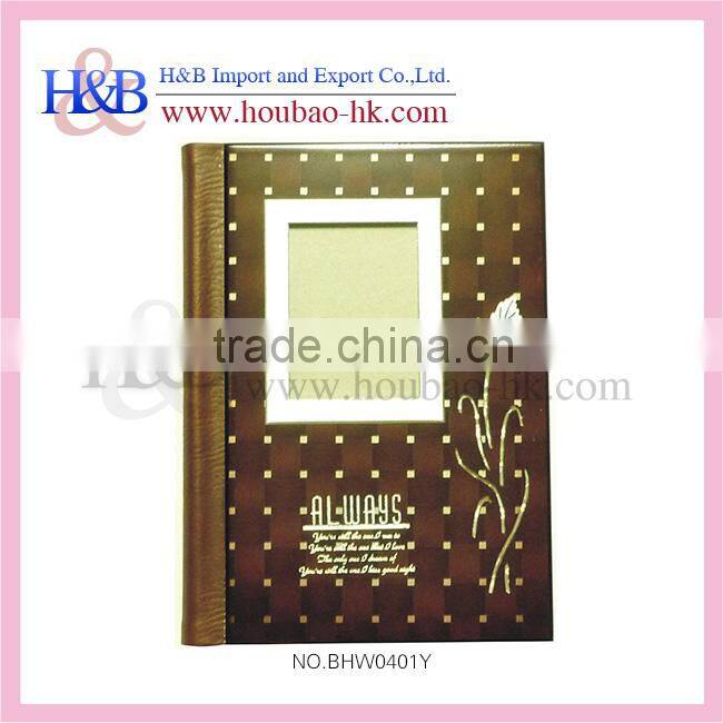 Fancy Design Hot Sales Wooden Hard Cover Wooden Photo Album
