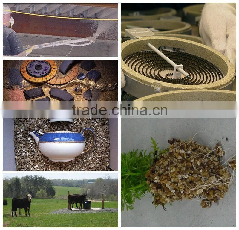 high quality raw gold vermiculite in 1-3mm with 8 times expanded