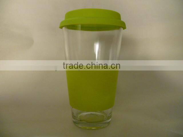 glass cup with character