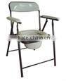 hospital powder coated steel commode toilet chair
