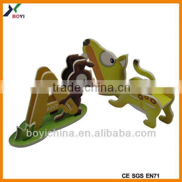 Promotional Cheap Kids Toy 3d Puzzles with Custom Design