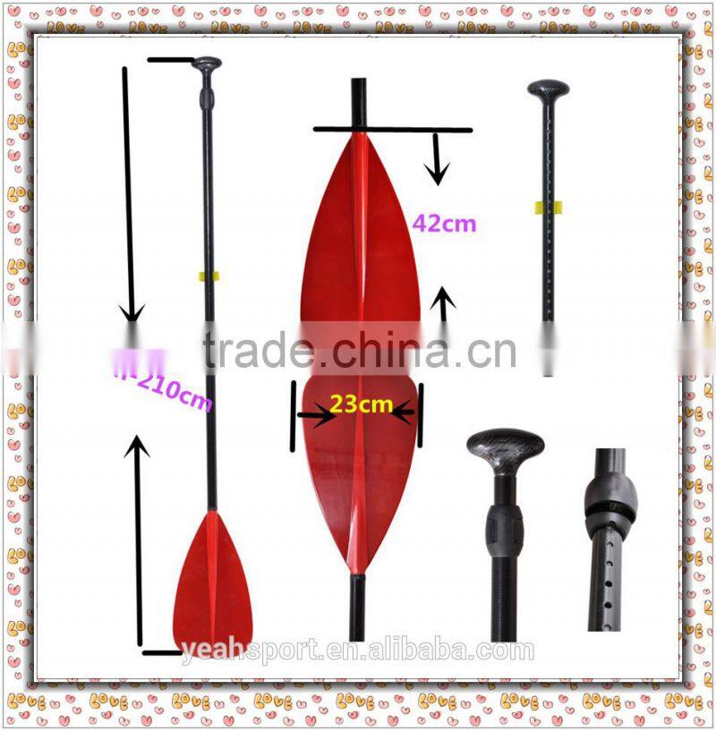 Beautiful blade fiberglass translucent inflatable boat stand up board sup paddle