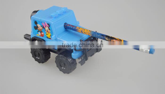 Custom Jeep shape Non-toxic plastic fancy pencil sharpener