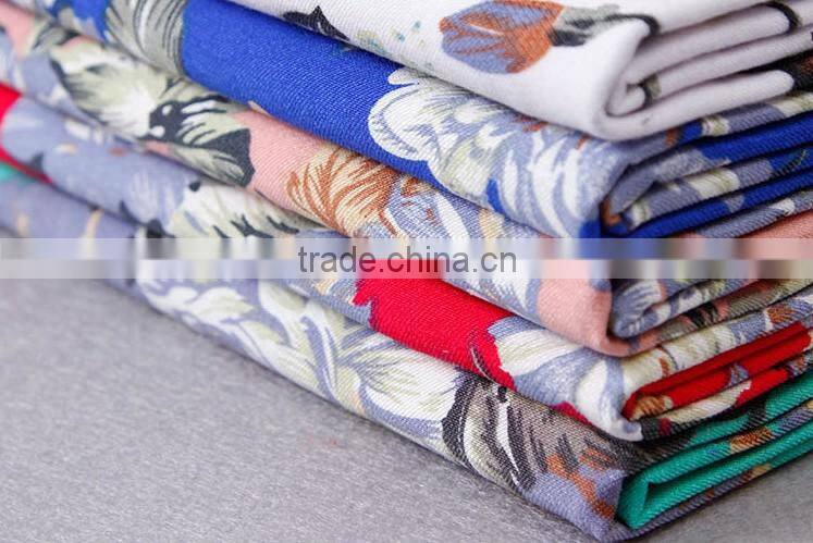 100% spun viscose fabric wholesale printed rayon fabric for pants