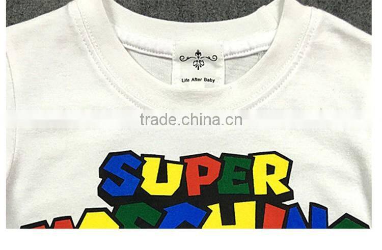 Lovely Summer Soft Family Clothing Cartoon Printed Children T-Shirt For Promotion