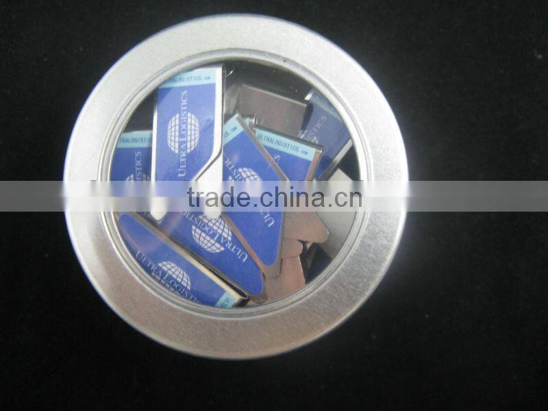 logo printed colorful paper clip