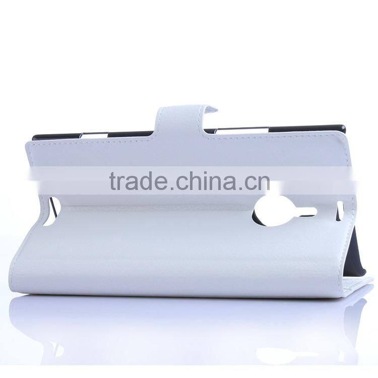 Excellent quality OEM leather wallet case for nokia lumia 1520