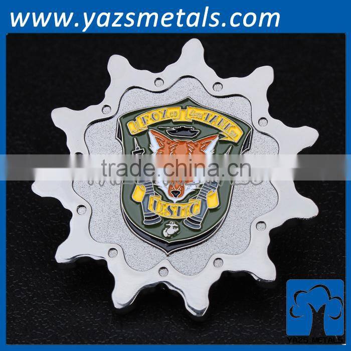 round custom metal coin making