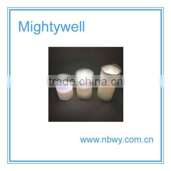 Hot sale color changing flameless led candle with remote control, led wax candle light