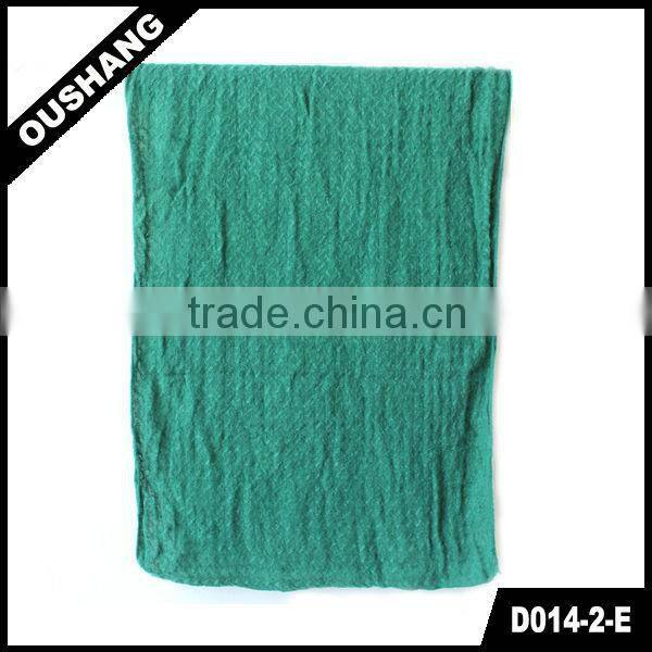 D014-2-E Green Long Scarf Pashmina Viscose Long Scarf