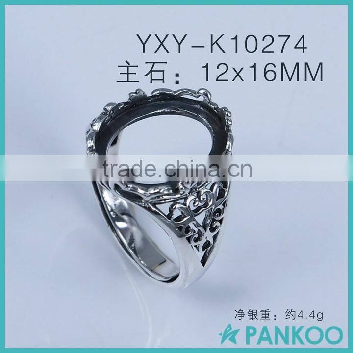 Factory direct Thai silver blank ring settings for DIY