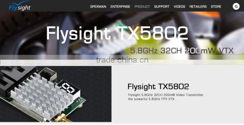 G2909 flysight TX5802 5.8GHz 200mW Wireless AV fpv Transmitter av sender for rc drone