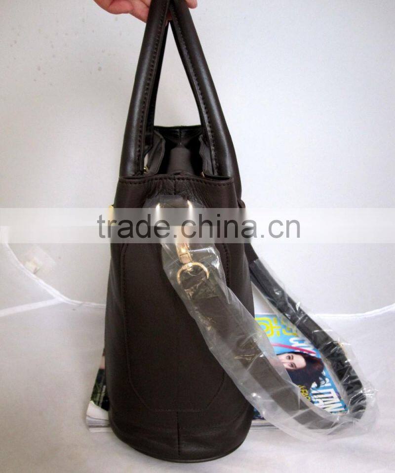 vintage style large simple leather laptop bag document tote bag women case