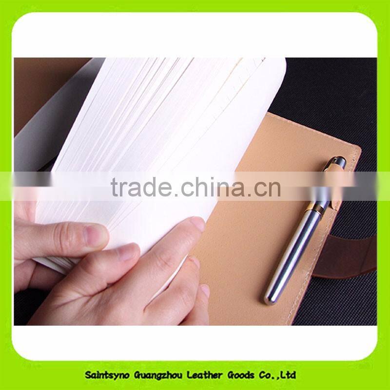 16032 Branded High End Cowhide stationery gift set leather for Christmas