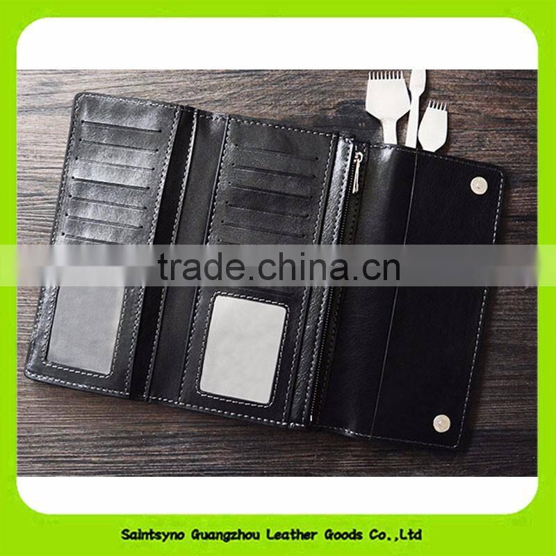 16403 Stylish men travel wallet pu leather wallet for men personalized