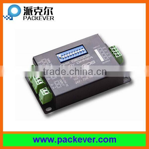 Constant voltage DC 12V/24V input 3A*1 channel output DMX512 LED decoder/dimmer PX24606