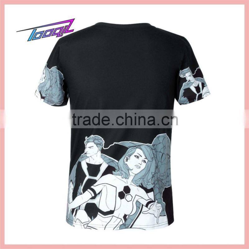 sublimation all printing custom t shirts