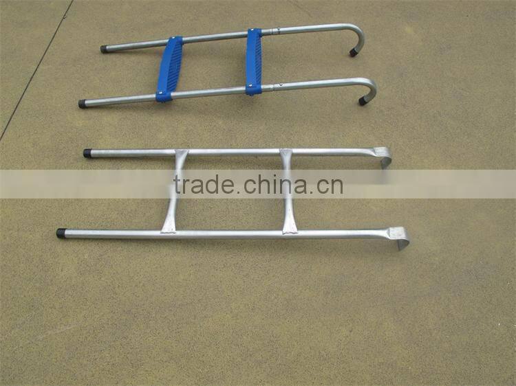 Outdoor oval bouce trampoline with inside safety net