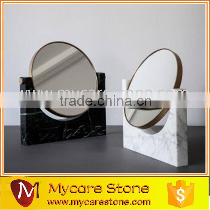 Carrara white marble italian carrara marble mirror base