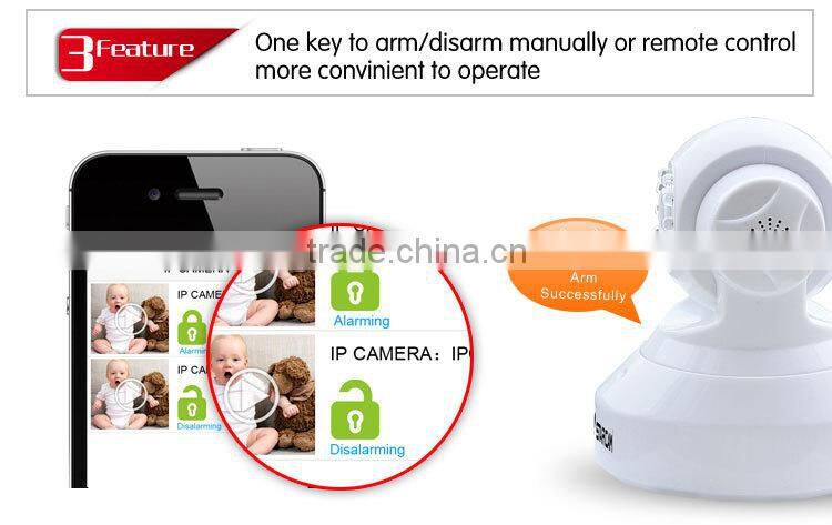 Home Security Dual Antenna H.264 Wireless Infrared Smartphone Ip Camera