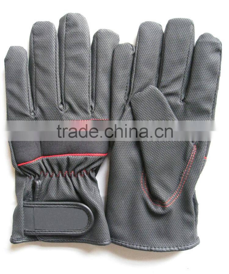 Newest Warmly Winter PU Driving Cheap Bike Gloves 2015