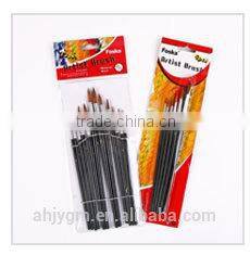 White Box/Opp bag/Blister card Packing Wooden Handle Wool Hair Artist Brush/wooden artist brush/artist paint brush
