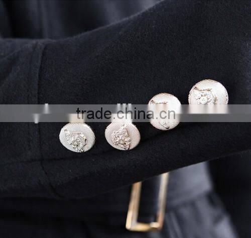 2015 New Style Woolen Europe Design Coat High Quality Casual Show Thin OEM Ladies Coat Model
