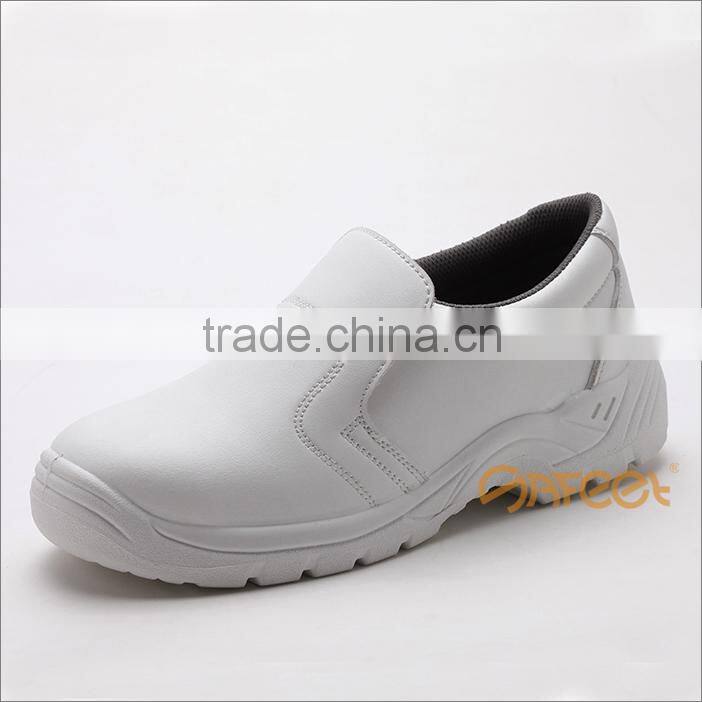 Anti-static shoes white esd cleanroom white safety boots and white leather hospital shoes and food industry shoes SA-6121