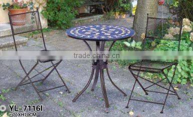 metal outdoor mosaic furniture