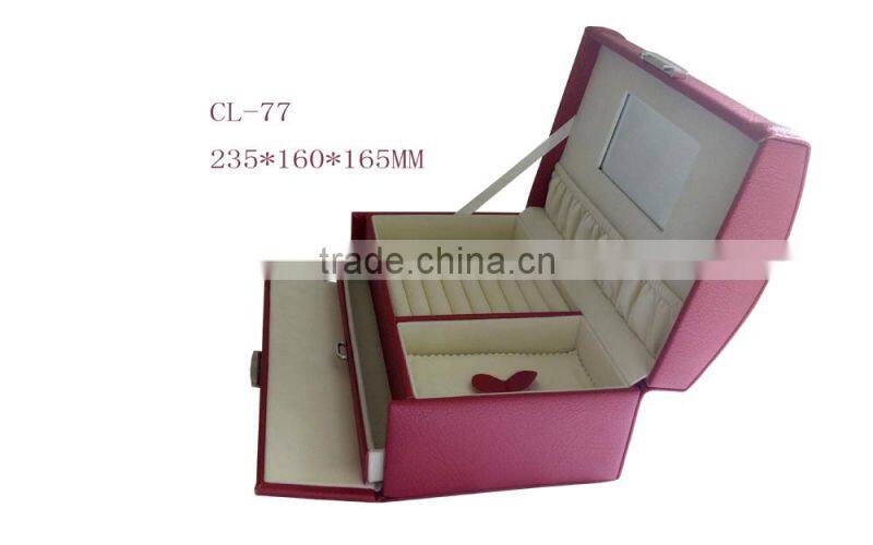 Beautiful color and portable mimi jewelry box . from China , box factury