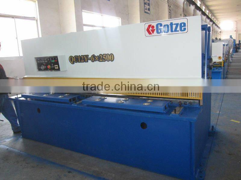 hydraulic swing beam shearing machine