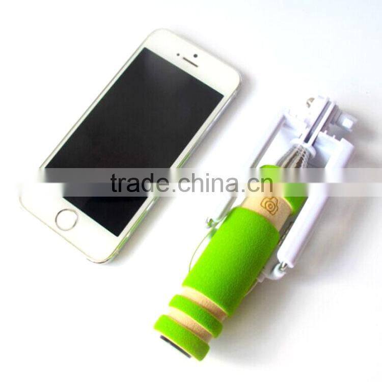 Mini Foldable Cable Selfie Stick Wired Selfie Stick
