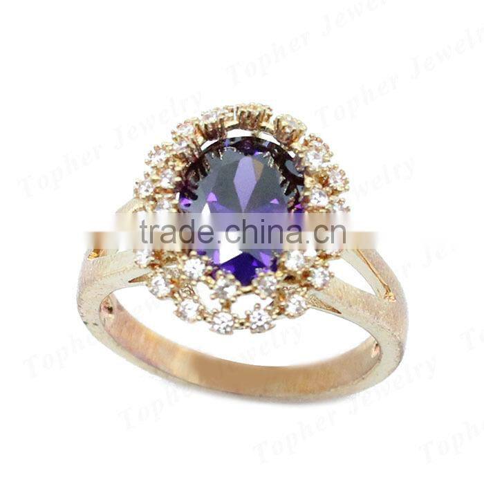 2015 925 sterling silver elegant amethyst ring