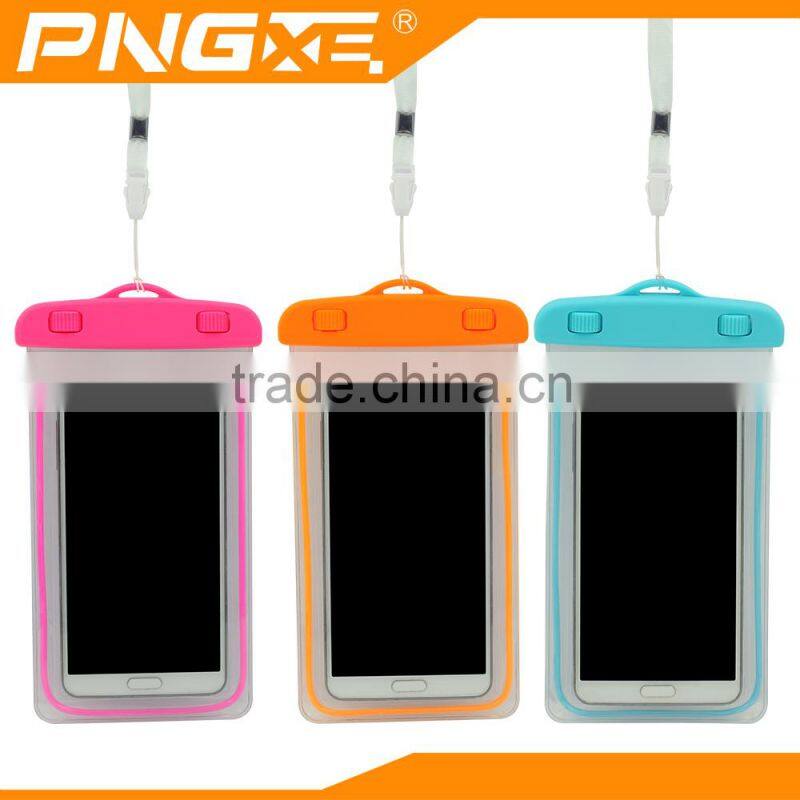 New design colorful 4"-6" mobile phone used PVC waterproof bag