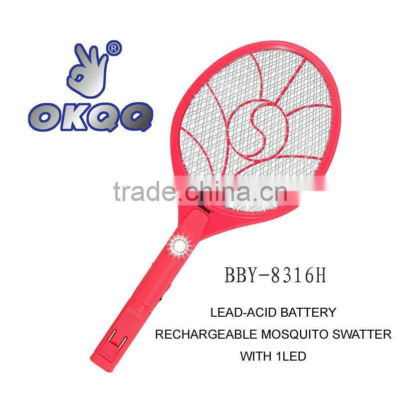 BBY-8316 LED POWERFUL RECHARGEABLE ELECTRIC FLY SWATTER