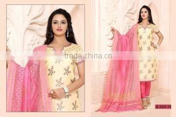 Worldly Maroon Cotton Churidar Suit/Designer churidars Suits Shopping