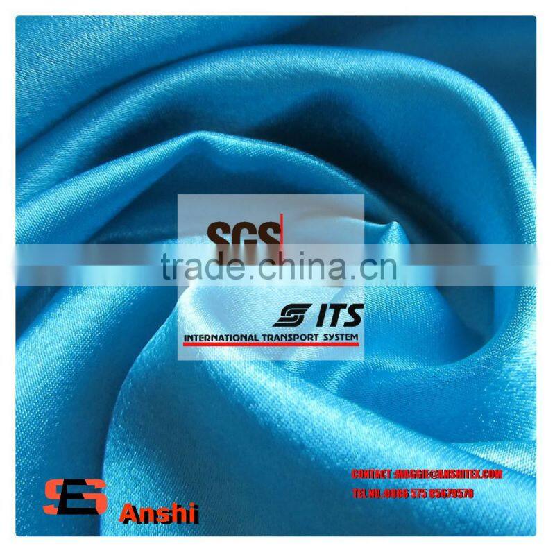 210g/m Polyester back crepe satin fabric for wedding party dress