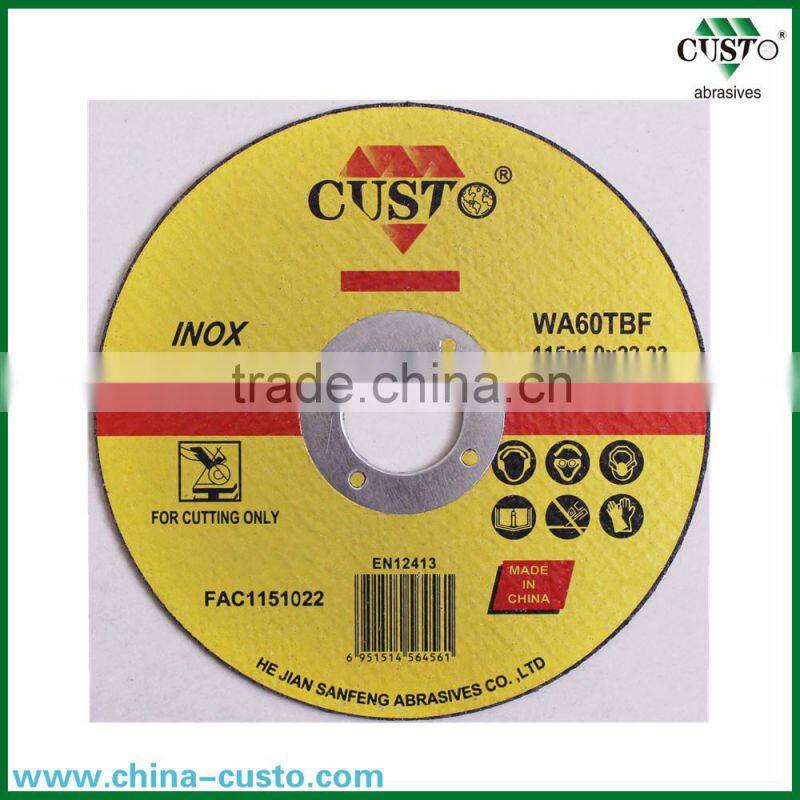 115x1.0x22.23mm ISO 9001 and MPA EN12413 T41super thin Cutting Wheel